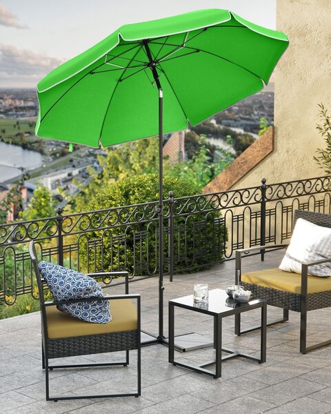 Umbrela de plaja Songmics Verde 160x160x206 cm