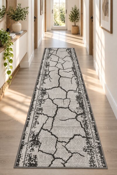 Traversa Moderna, Frida 08912, Gri, Latime 60 cm, Diverse Lungimi