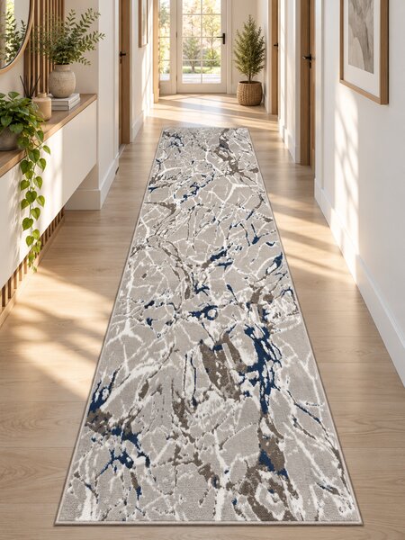 Traversa Moderna, Frida 12259, Gri, Latime 60 cm, Diverse Lungimi