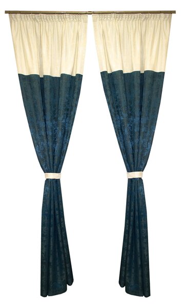 Set draperii Velaria turcoaz, 2x125x250 cm