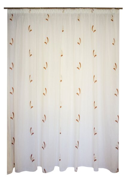 Perdea Velaria sable ivoire cu imprimeu wenge, 360x250 cm