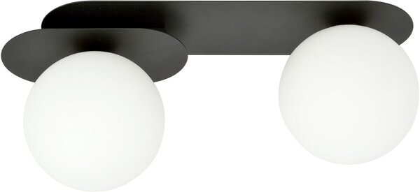 Emibig Plaza lampă de tavan 2x10 W negru-opal 1118/2