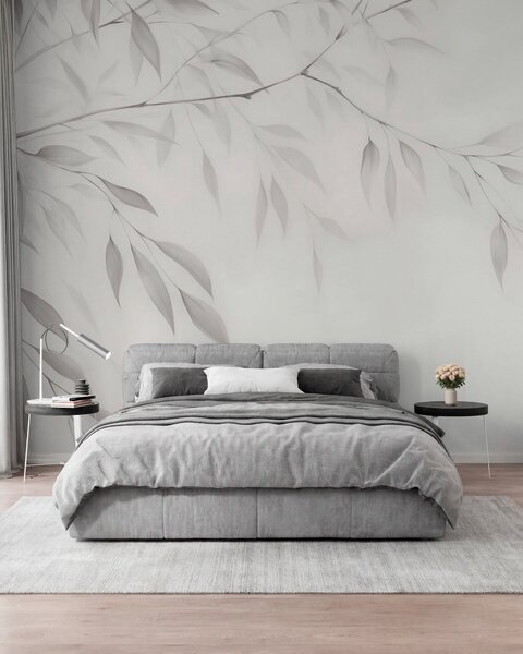Tapet O ramură de copac, Fototapet Natură, Fototapet Frunze, w05682 : Uwalls.ro