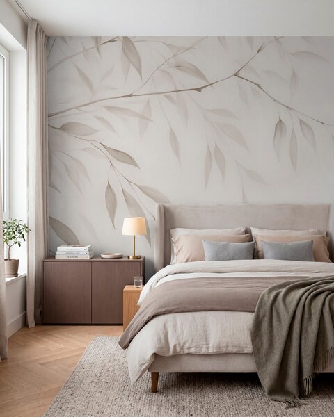 Tapet O ramură de copac, Fototapet Natură, Fototapet Frunze, w05682v1 : Uwalls.ro