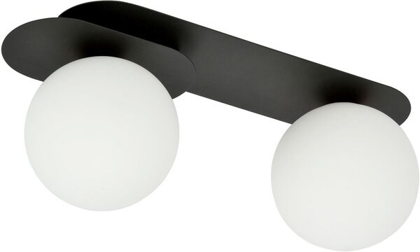 Emibig Plaza lampă de tavan 2x10 W negru-opal 1118/2