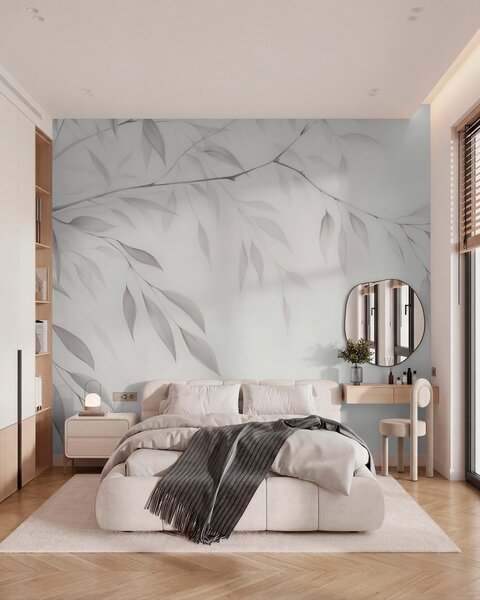 Tapet O ramură de copac, Fototapet Natură, Fototapet Frunze, w05682 : Uwalls.ro
