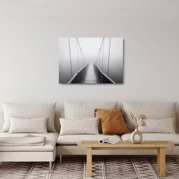 Tablou pe sticlă - Pod spre necunoscut (70x50 cm)