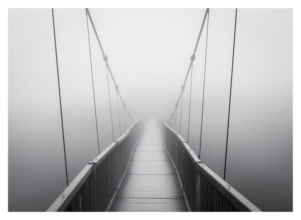 Tablou pe sticlă - Pod spre necunoscut (70x50 cm)