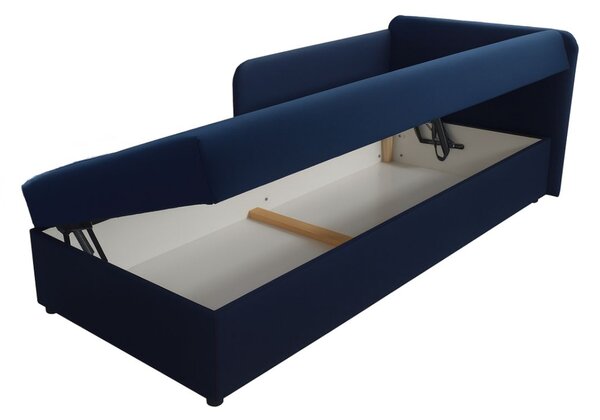 Pat de colț single cu spațiu de depozitare Toffi 106 (80x200 cm)