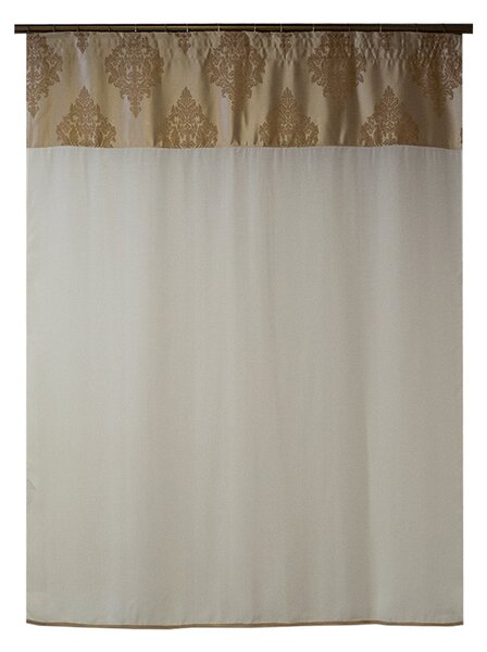 Perdea Velaria in ivoire cu baroc bej, 145x150 cm