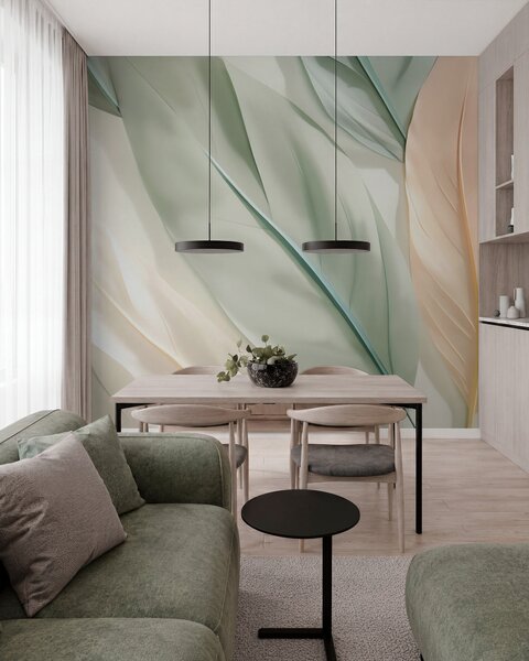 Tapet Frunze, Fototapet Penele, w05745 : Uwalls.ro