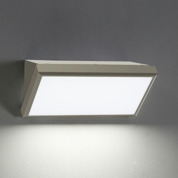 Aplică LED de exterior Brilagi TRIANGLE LED/20W/230V gri IP65