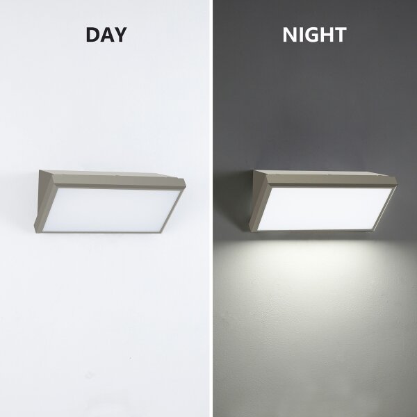 Aplică LED de exterior Brilagi TRIANGLE LED/20W/230V gri IP65