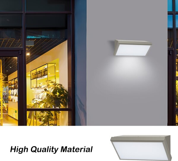 Aplică LED de exterior Brilagi TRIANGLE LED/20W/230V gri IP65