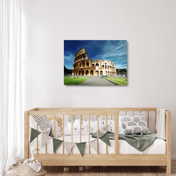 Tablou pe sticlă - Colosseum din Roma, Italia (70x50 cm)