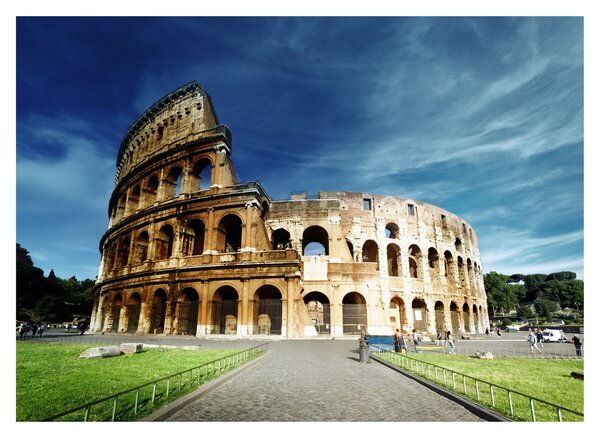 Tablou pe sticlă - Colosseum din Roma, Italia (70x50 cm)
