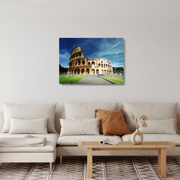 Tablou pe sticlă - Colosseum din Roma, Italia (70x50 cm)