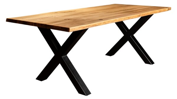 Masa lemn masiv stejar X D, 6 persoane, 1800x900mm