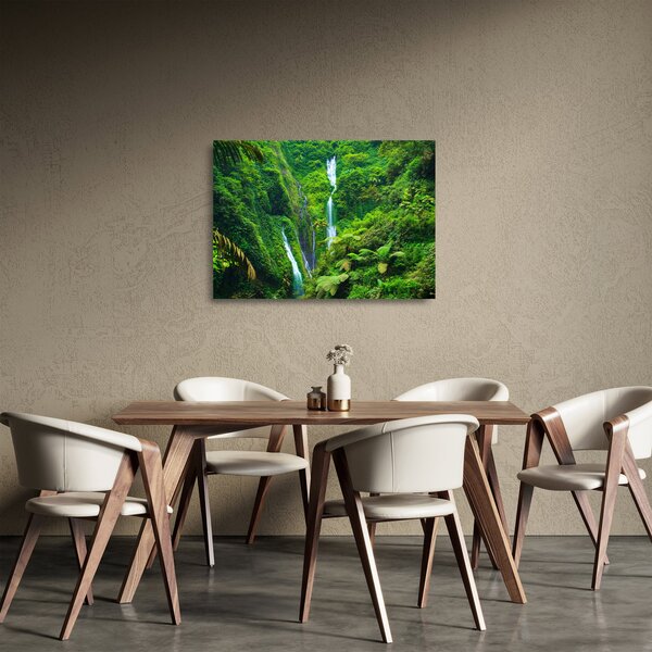 Tablou pe sticlă - Cascada Madakaripura, Java de Est, Indonezia (70x50 cm)