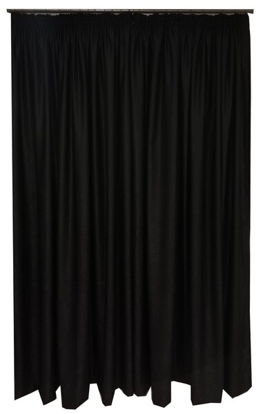 Set draperii negre cu rejansa, 2x175x245 cm