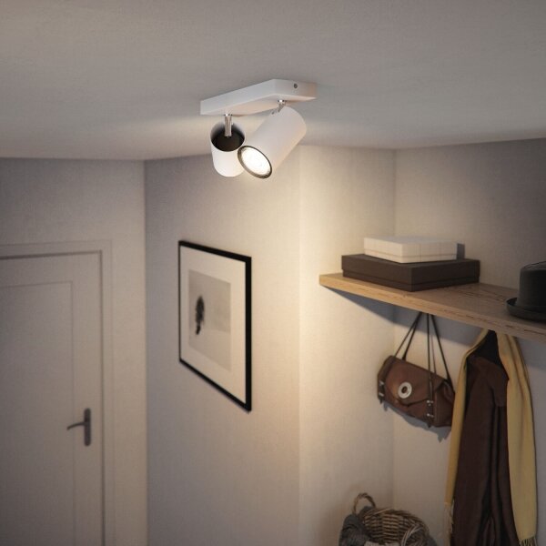 Spot KOSIPO 2xGU10/5,5W/230V alb Philips