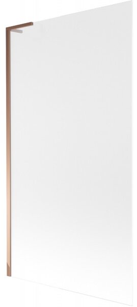 Mexen Next L, paravan de baie cu 1 aripă 100 x 150 cm, sticlă mată 6 mm, profil auriu roz, 895-100-000-03-30-60
