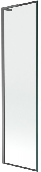 Mexen Next L, paravan de baie cu 1 aripă 50 x 150 cm, model sticlă transparentă-negru de 6 mm, profil grafit, 895-050-000-03-70-95