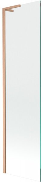 Mexen Next L, paravan de baie cu 1 aripă 50 x 150 cm, sticlă transparentă de 6 mm, profil de cupru, 895-050-000-03-00-65