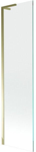 Mexen Next L, paravan de baie cu 1 aripă 50 x 150 cm, sticlă transparentă de 6 mm, profil auriu lucios, 895-050-000-03-00-50