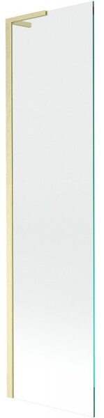 Mexen Next L, paravan de baie cu 1 aripă 50 x 150 cm, sticlă transparentă de 6 mm, profil auriu mat, 895-050-000-03-00-55