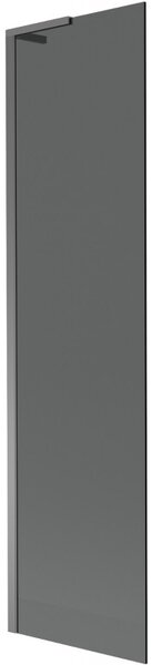 Mexen Next L, paravan de baie cu 1 aripă 50 x 150 cm, sticlă gri 6 mm, profil grafit, 895-050-000-03-40-95