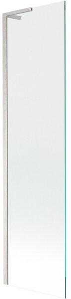 Mexen Next L, paravan de baie cu 1 aripă 50 x 150 cm, transparent, sticlă transparentă de 6 mm, profil din oțel periat, 895-050-000-03-00-97
