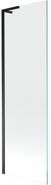 Mexen Next L, paravan de baie cu 1 aripă 60 x 150 cm, sticlă transparentă de 6 mm, profil negru, 895-060-000-03-00-70