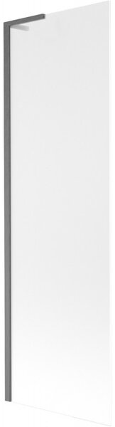 Mexen Next L, paravan de baie cu 1 aripă 60 x 150 cm, sticlă mată de 6 mm, profil grafit, 895-060-000-03-30-66