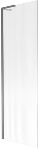 Mexen Next L, paravan de baie cu 1 aripă 60 x 150 cm, sticlă de 6 mm cu model nervuri, profil grafit, 895-060-000-03-09-95