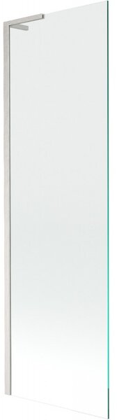 Mexen Next L, paravan de baie cu 1 aripă 60 x 150 cm, transparent, sticlă transparentă de 6 mm, profil din oțel periat, 895-060-000-03-00-97