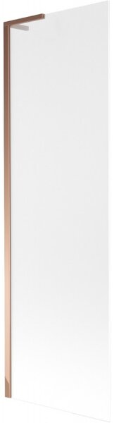 Mexen Next L, paravan de baie cu 1 aripă 60 x 150 cm, sticlă mată 6 mm, profil auriu roz, 895-060-000-03-30-60