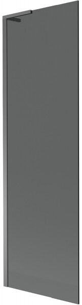 Mexen Next L, paravan de baie cu 1 aripă 60 x 150 cm, sticlă gri 6 mm, profil grafit, 895-060-000-03-40-95