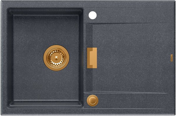Quadron Owen chiuveta graniteq 76x50 cm negru HQO7650U8_PVDC1
