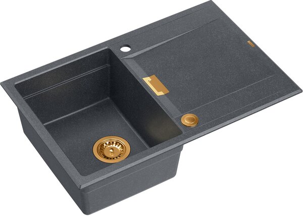 Quadron Owen chiuveta graniteq 76x50 cm negru HQO7650U8_PVDC1