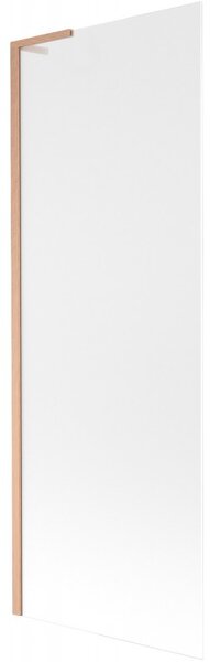Mexen Next L, paravan de baie cu 1 aripă 70 x 150 cm, sticlă mată 6 mm, profil cupru, 895-070-000-03-30-65