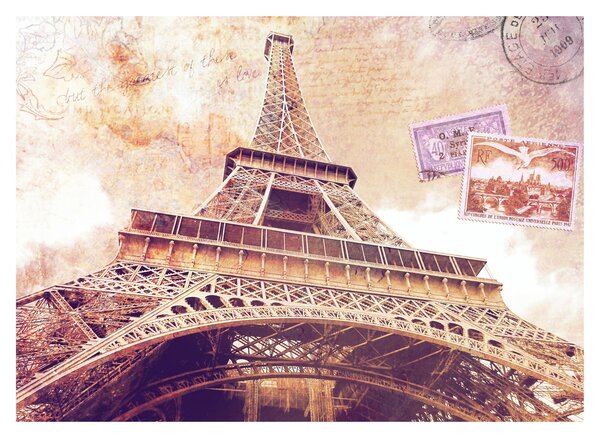 Tablou pe sticlă - Prriveliștea din Paris (70x50 cm)