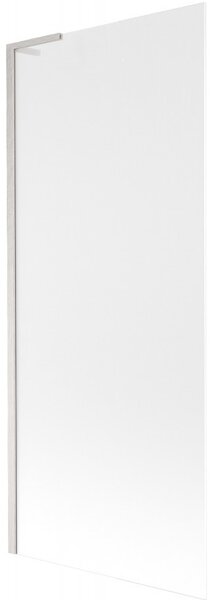 Mexen Next L, paravan de baie cu 1 aripă 80 x 150 cm, sticlă mată 6 mm, sticlă transparentă 6 mm, profil din oțel periat, 895-080-000-03-30-97