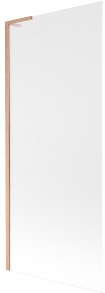 Mexen Next L, paravan de baie cu 1 aripă 80 x 150 cm, sticlă mată 6 mm, profil cupru, 895-080-000-03-30-65