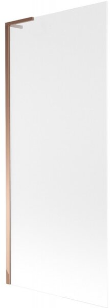 Mexen Next L, paravan de baie cu 1 aripă 80 x 150 cm, sticlă mată 6 mm, profil auriu roz, 895-080-000-03-30-60
