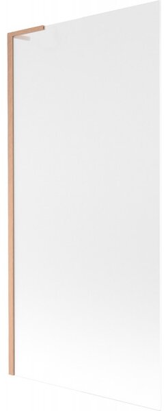 Mexen Next L, paravan de baie cu 1 aripă 90 x 150 cm, sticlă mată 6 mm, profil cupru, 895-090-000-03-30-65