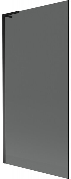 Mexen Next L, paravan de baie cu 1 aripă 90 x 150 cm, sticlă gri 6 mm, profil negru, 895-090-000-03-40-70