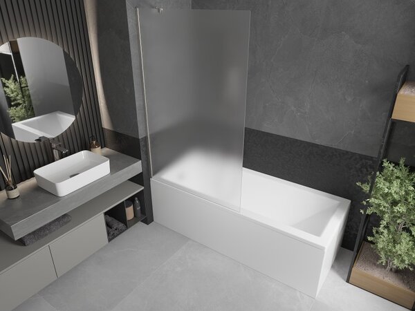 Mexen Next, paravan de baie cu 1 aripă 100 x 150 cm, sticlă mată 6 mm, oțel, 895-090-000-00-30-97
