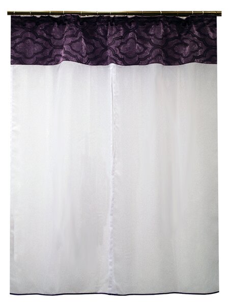 Perdea Velaria voal crep alb, 140x160 cm