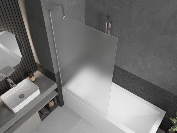 Mexen Next, paravan de baie cu 1 aripă 100 x 150 cm, sticlă mată 6 mm, oțel, 895-090-000-00-30-97
